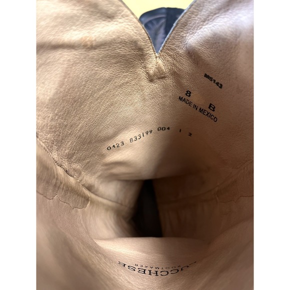 Lucchese Knee High Sorrel Women's Leather Cowgirl Cowboy Boots Size 8 - Picture 5 of 6